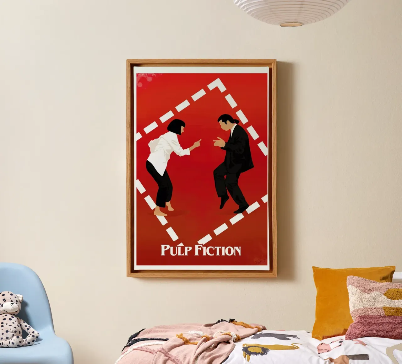 Pulp Fiction tela con Cornice a cassetta da Gallery Print and Art Limited