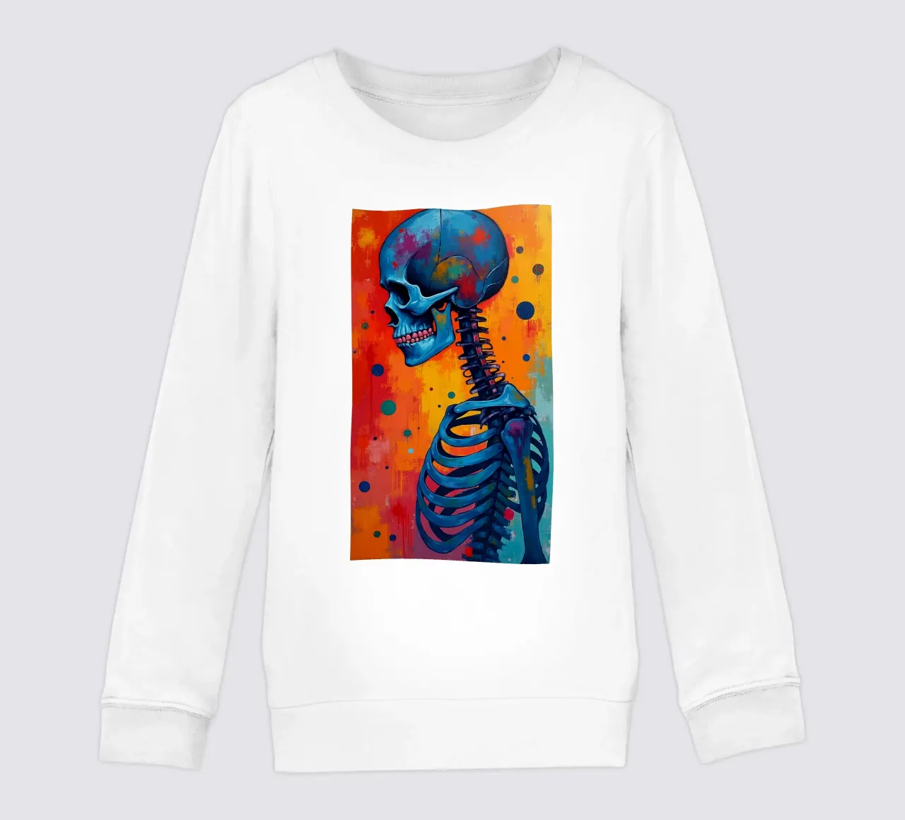 Blue again kids sweatshirt by CASTILO