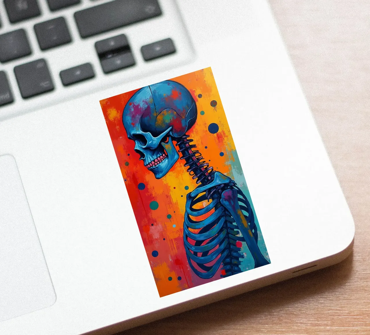 Weer blauw sticker van CASTILO