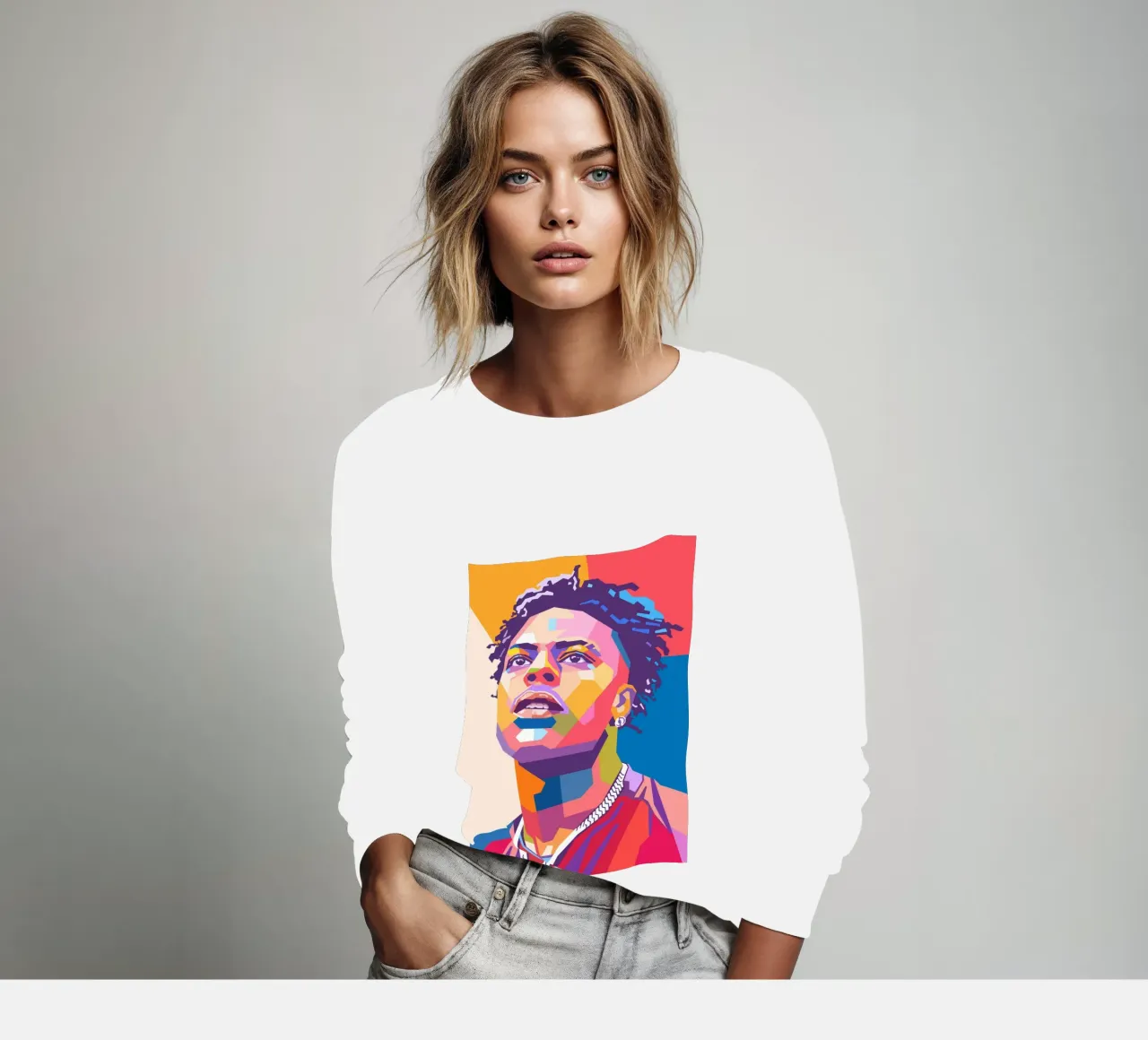 Ritratto pop art di Ishowspeed felpa da Hantamrata