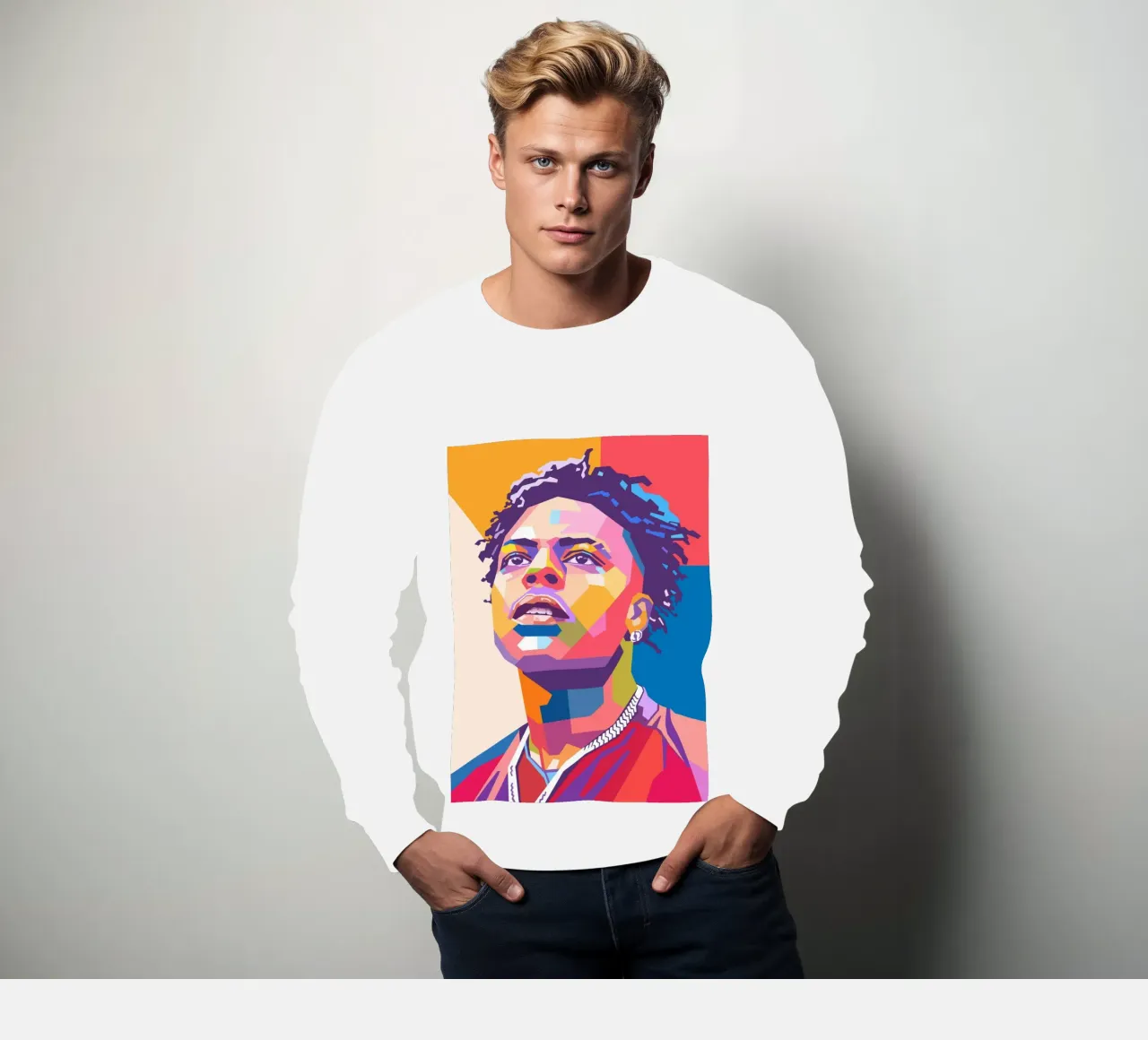 Ritratto pop art di Ishowspeed felpa da Hantamrata