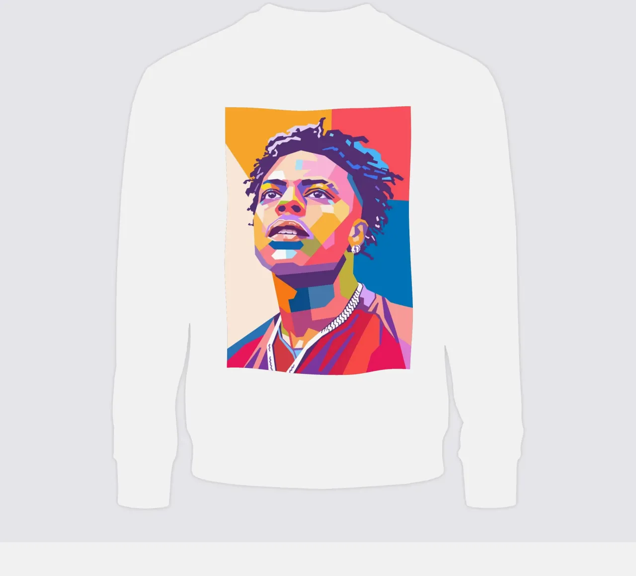 Ritratto pop art di Ishowspeed felpa da Hantamrata