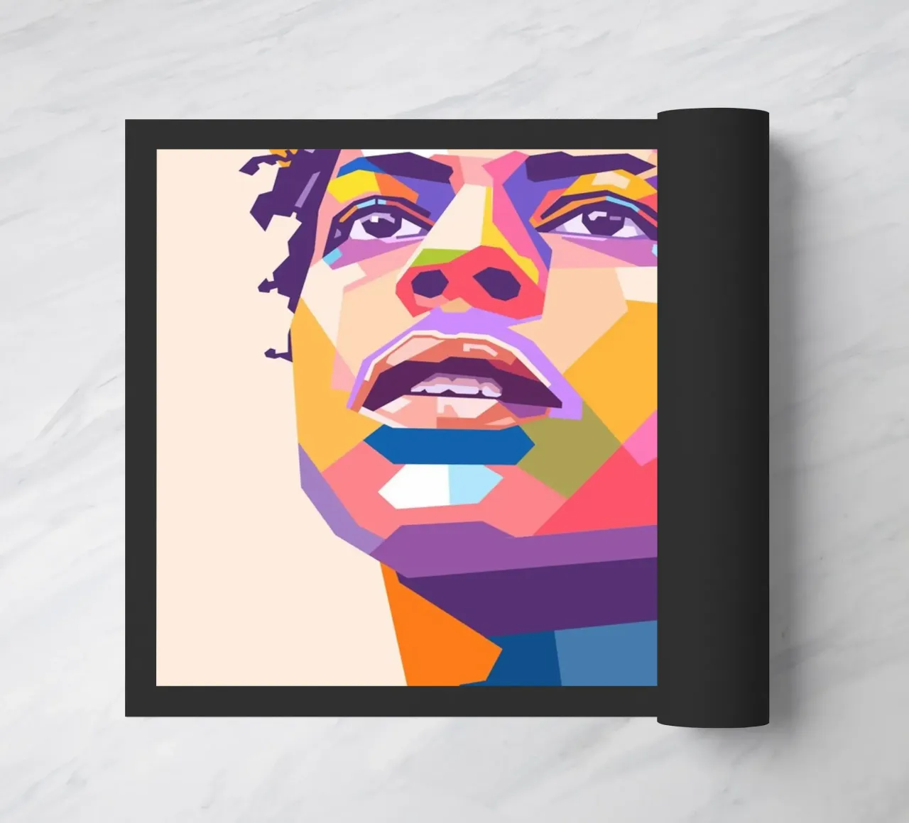 Ritratto pop art di Ishowspeed zerbino da Hantamrata