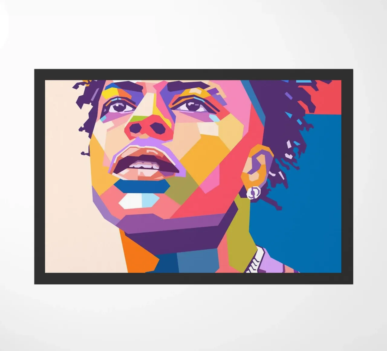 Ritratto pop art di Ishowspeed zerbino da Hantamrata