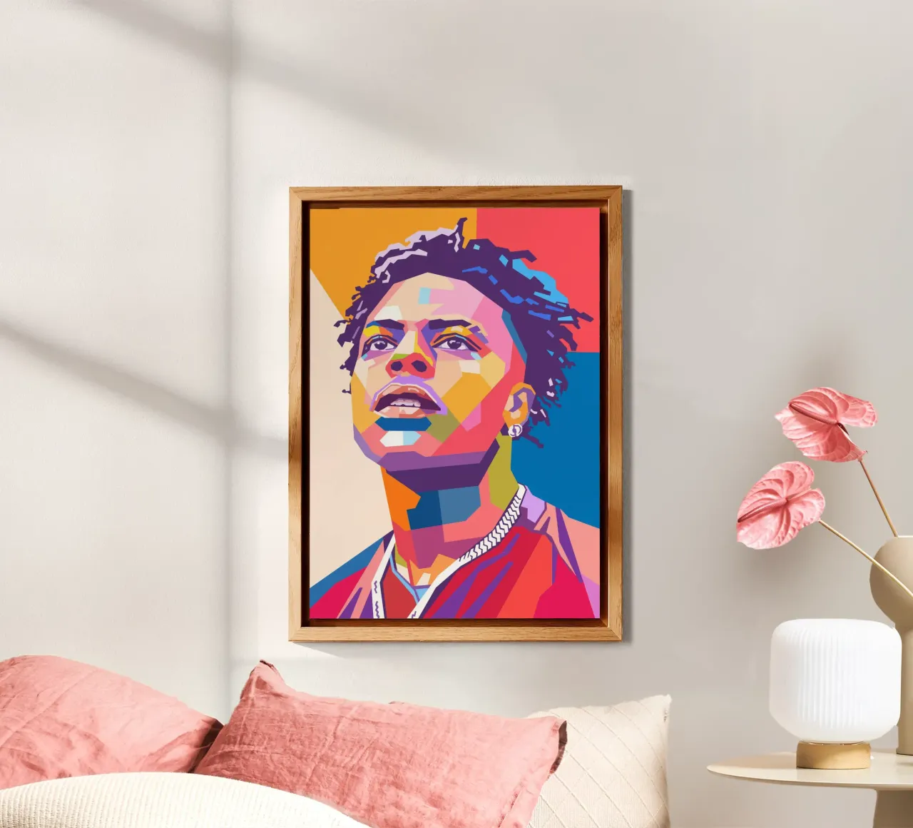 Ritratto pop art di Ishowspeed alluminio dibond da Hantamrata