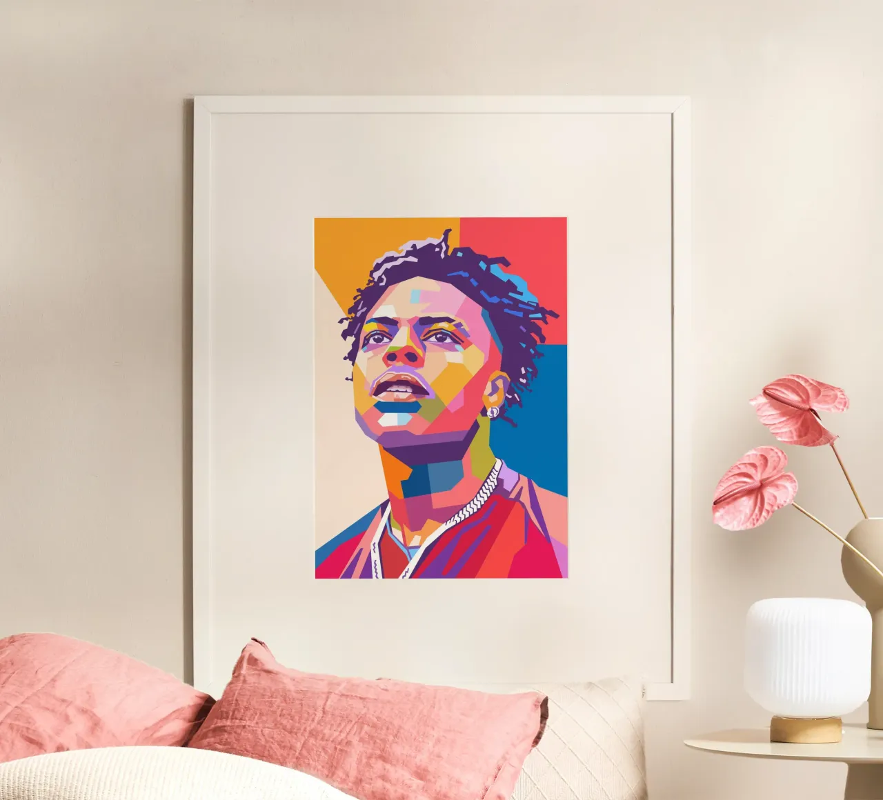 Ritratto pop art di Ishowspeed poster da Hantamrata