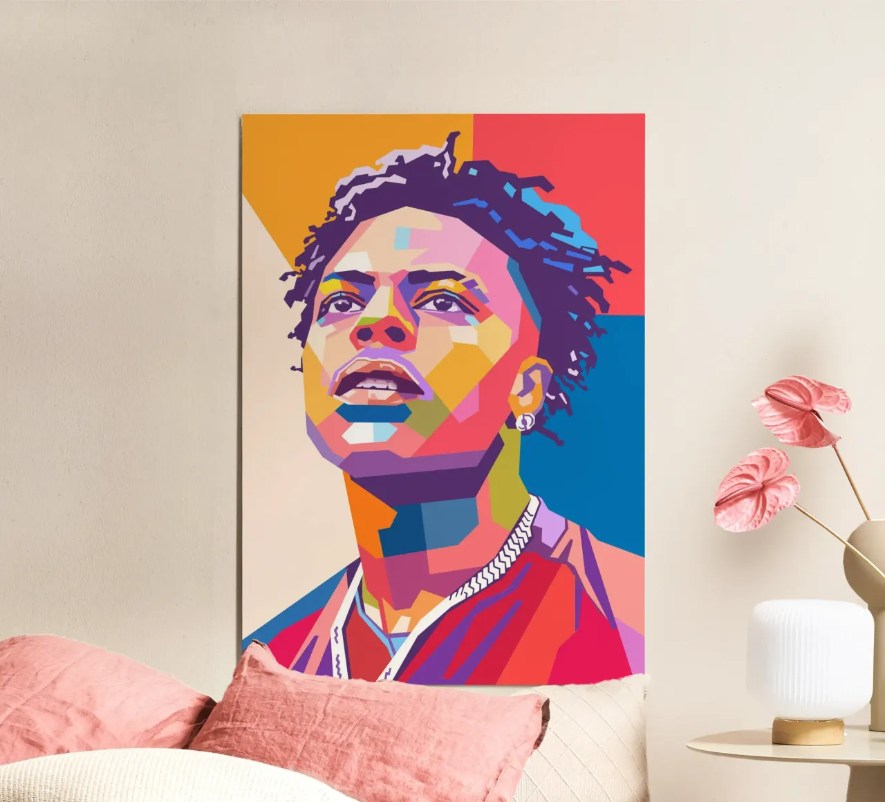 Ritratto pop art di Ishowspeed poster da Hantamrata