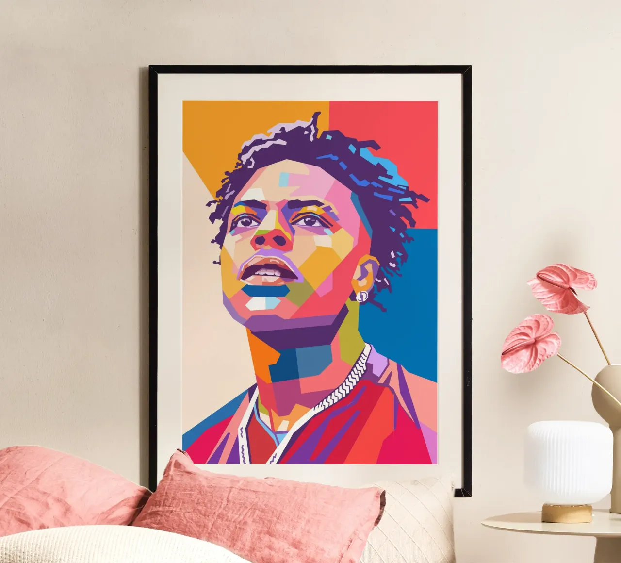 Ritratto pop art di Ishowspeed poster da Hantamrata