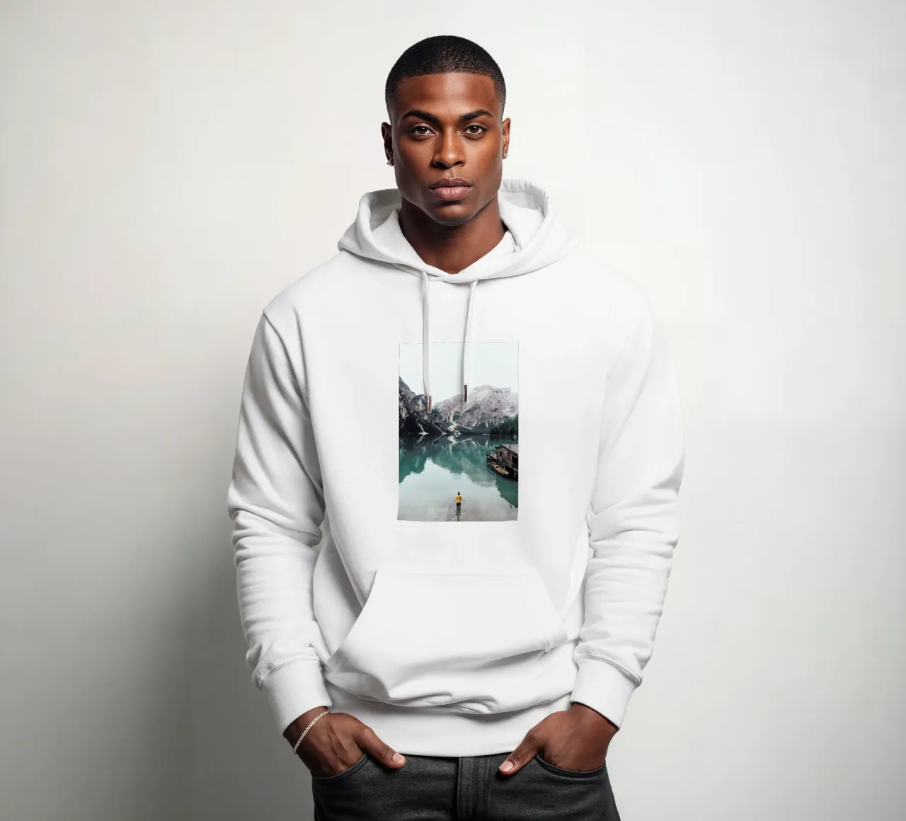 Hidden Lake by Ueli Frischknecht Hoodie von EyeEm Mobile GmbH