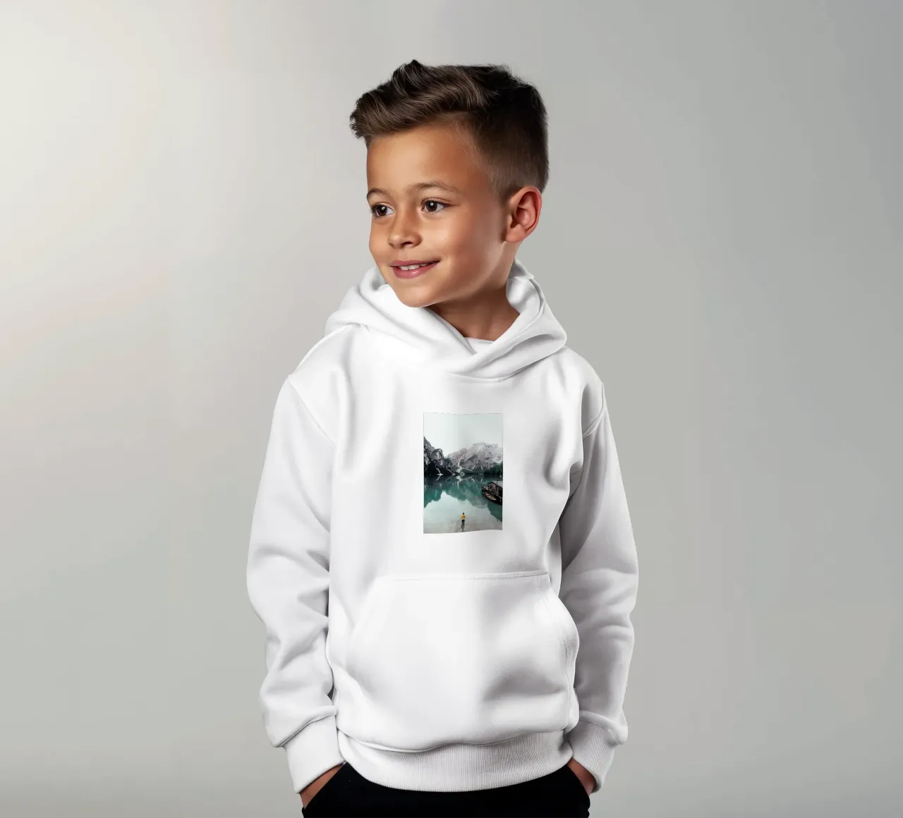 Hidden Lake by Ueli Frischknecht kids hoodie by EyeEm Mobile GmbH
