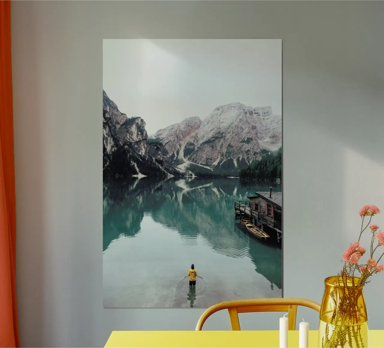 Hidden Lake by Ueli Frischknecht poster con telaio in plastica da EyeEm Mobile GmbH