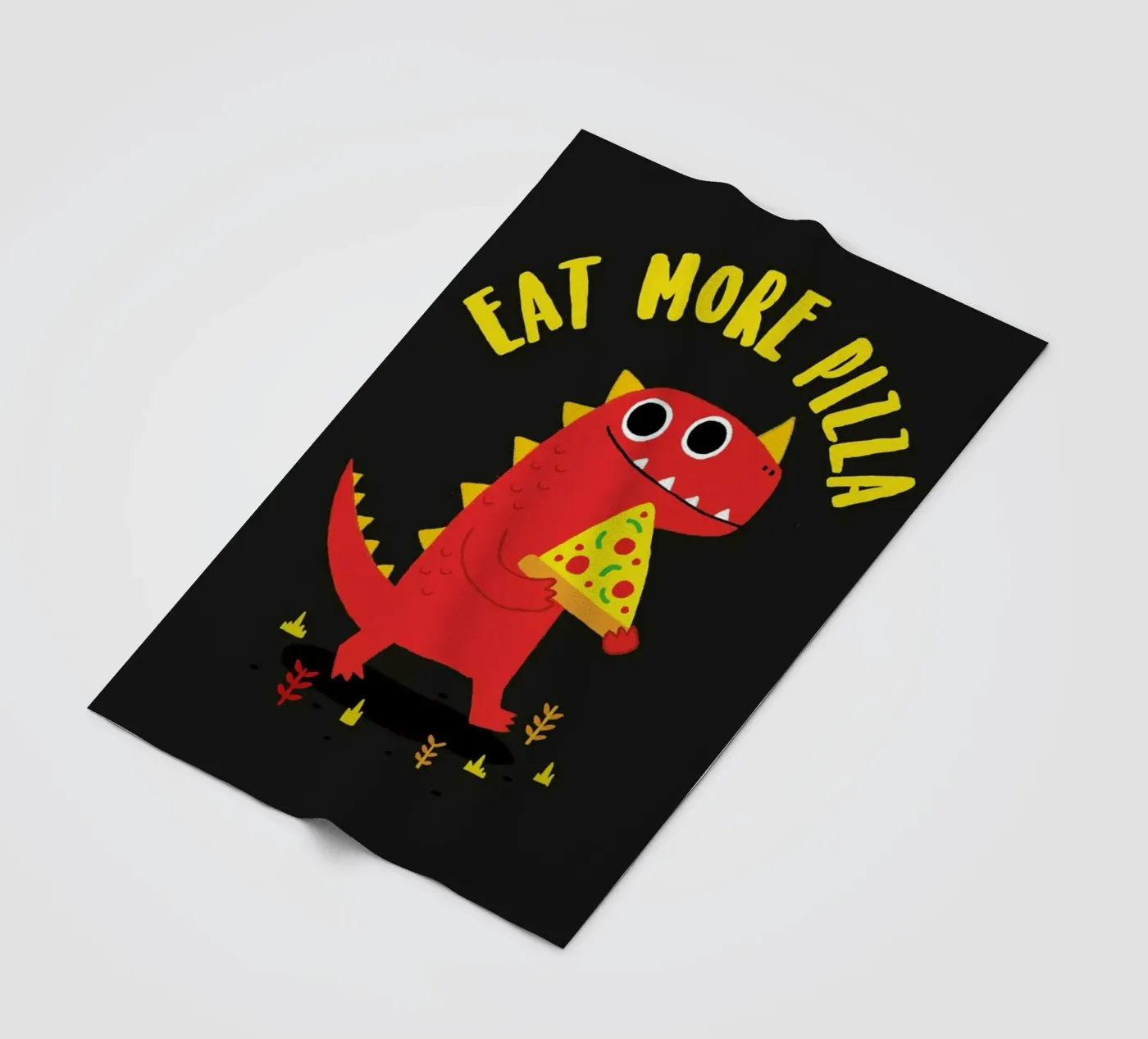 Pizzasaurus Fleecedecke von DinoMike
