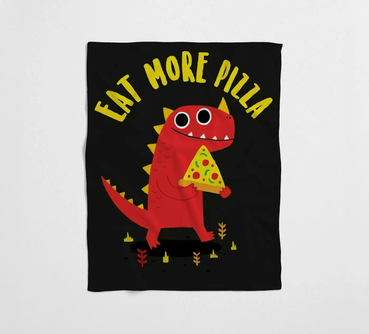 Pizzasaurus Fleecedecke von DinoMike