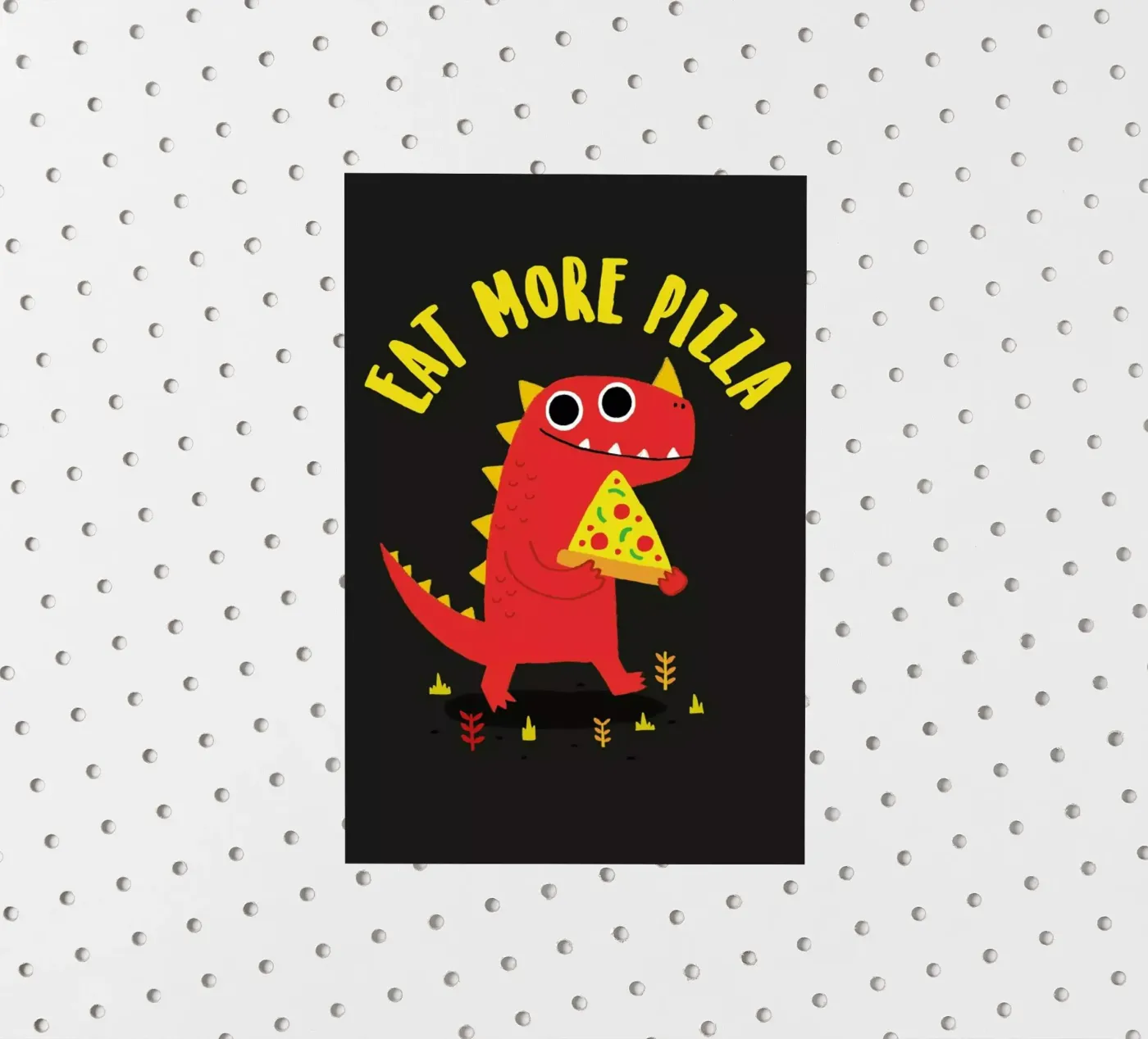 Pizzasaurus sticker van DinoMike