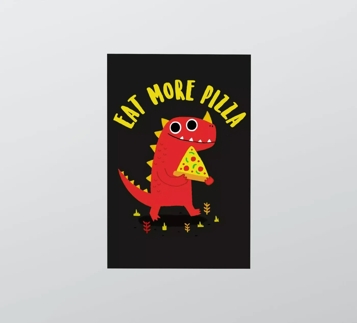 Pizzasaurus sticker van DinoMike