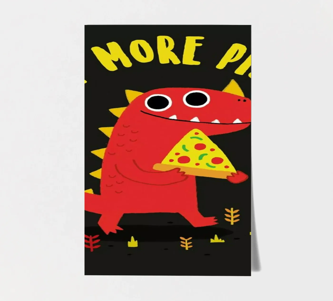 Pizzasaurus sticker sheet by DinoMike