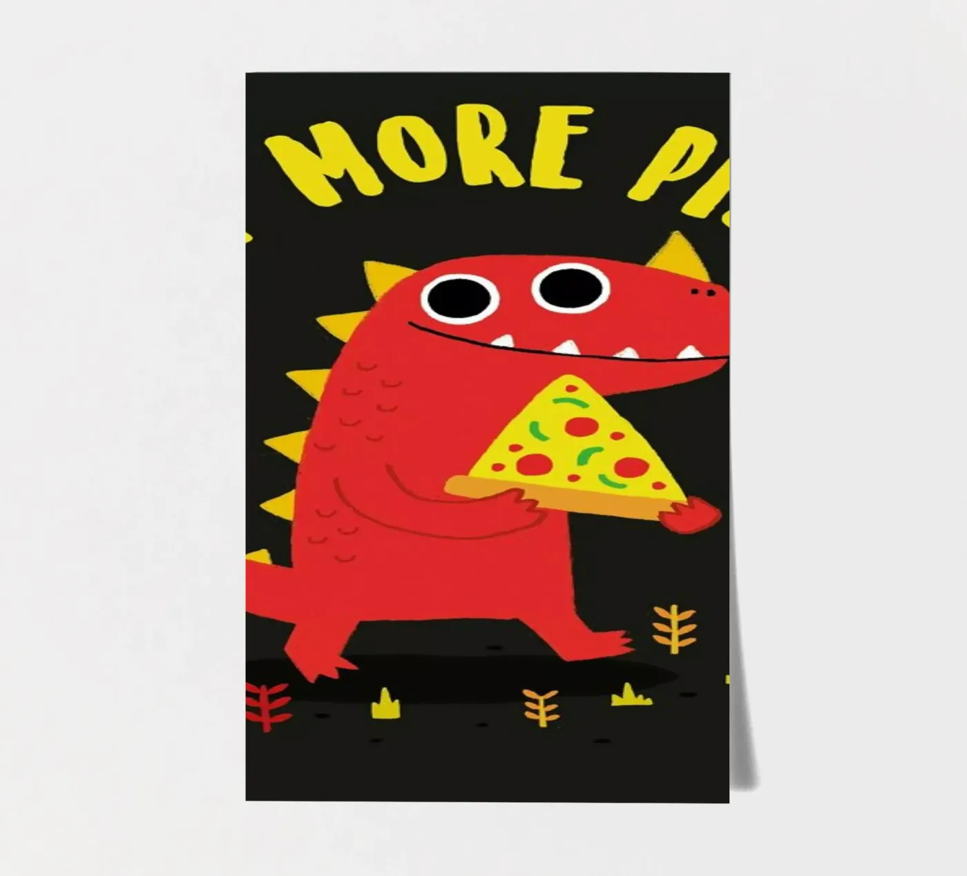 Pizzasaurus Stickerbogen von DinoMike