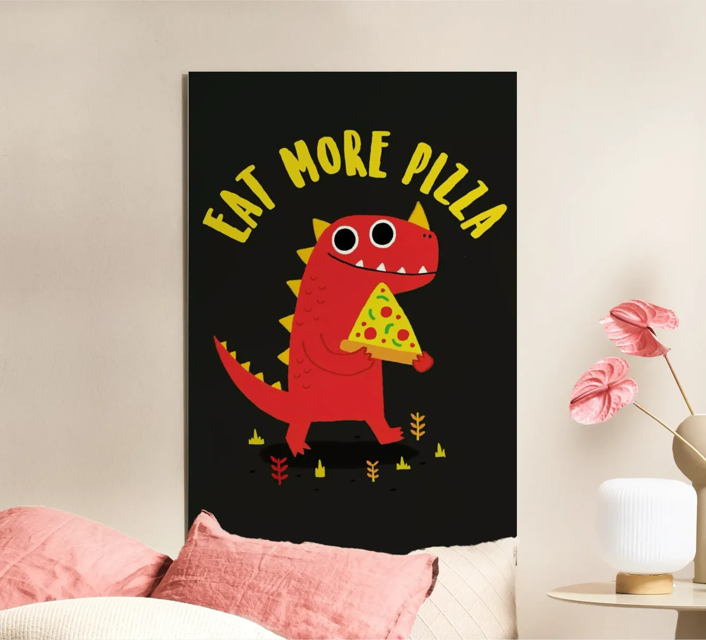 Pizzasaurus alluminio dibond da DinoMike