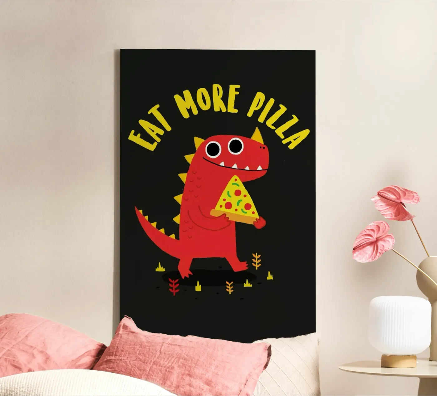 Pizzasaurus canvas van DinoMike
