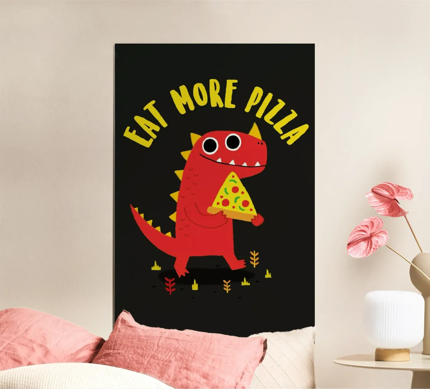 Pizzasaurus Poster von DinoMike
