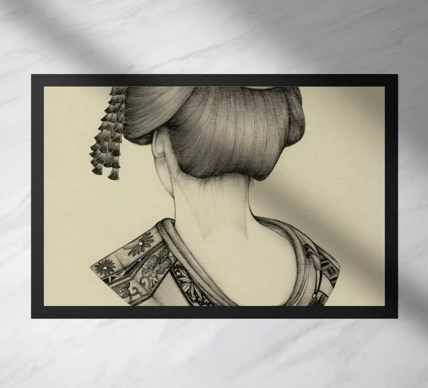 Demure 2 doormat by The White Deer