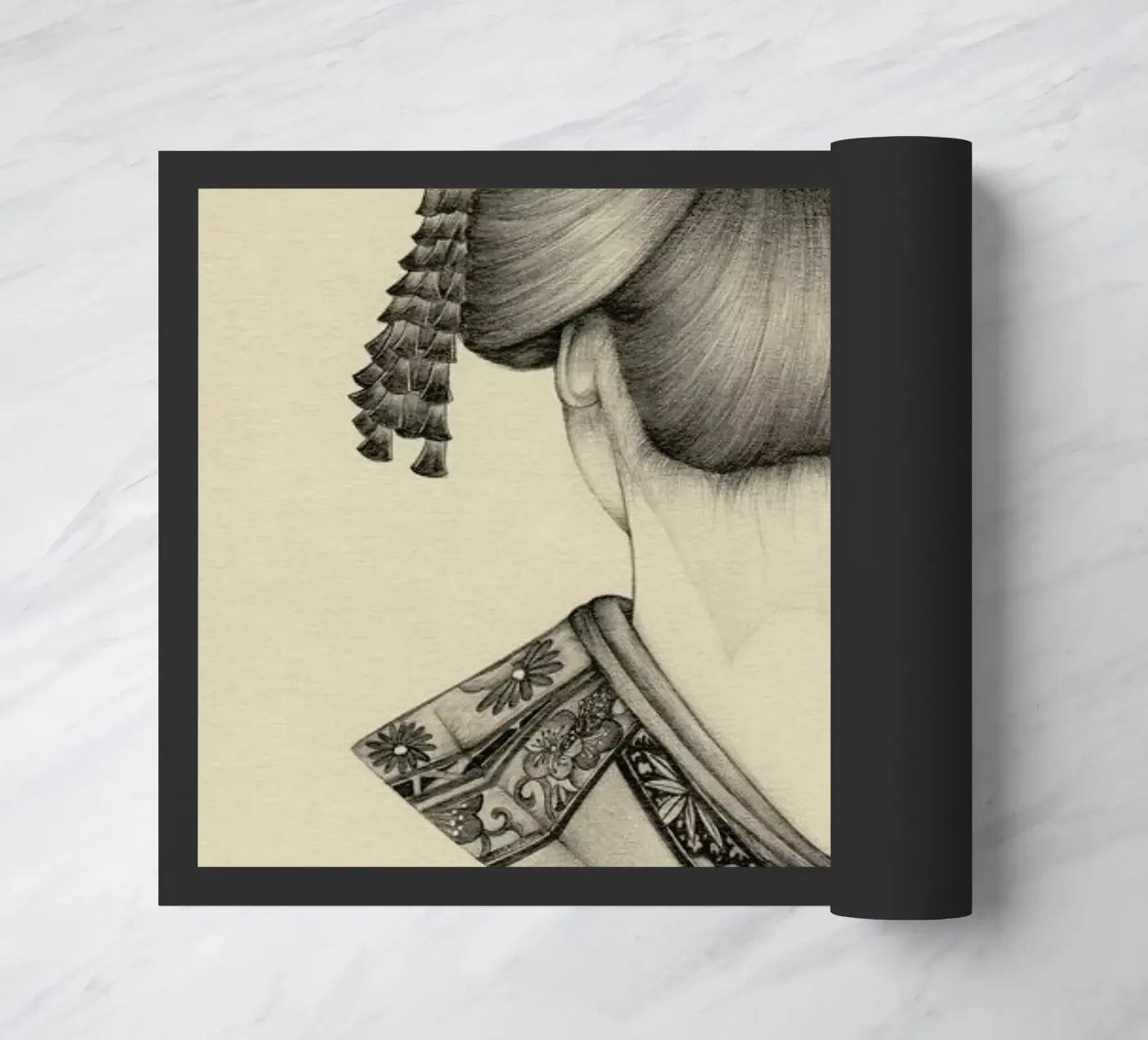 Demure 2 doormat by The White Deer