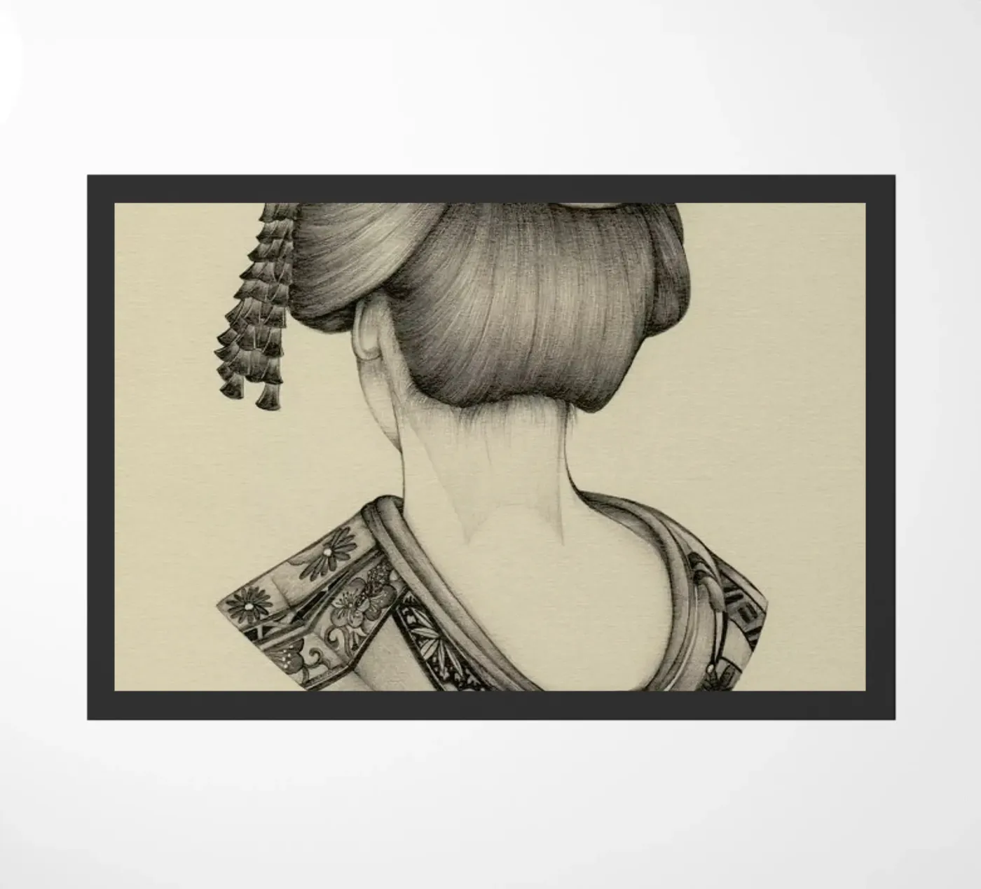 Demure 2 doormat by The White Deer