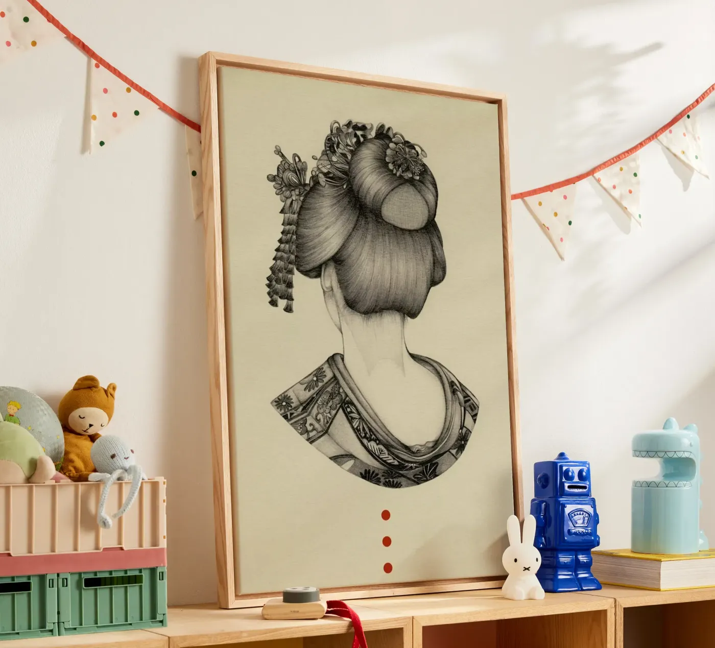 Demure 2 canvas by The White Deer