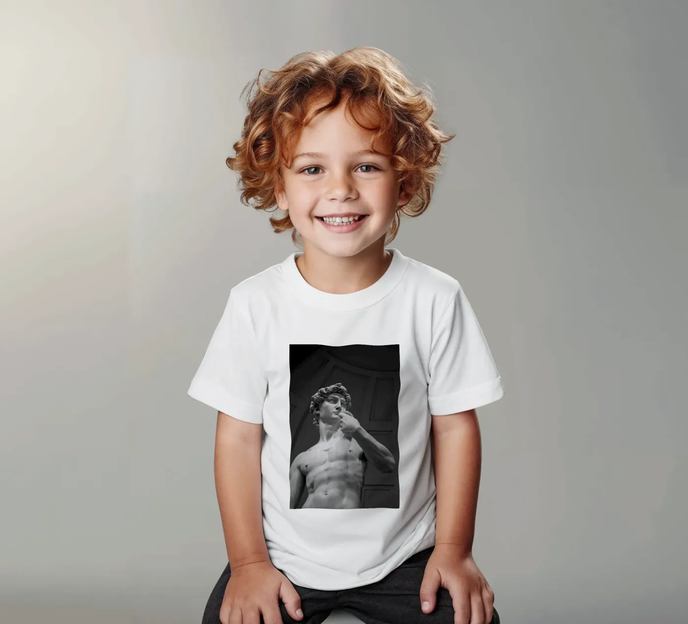 michelangelo kinder t-shirt van Trending Art Company