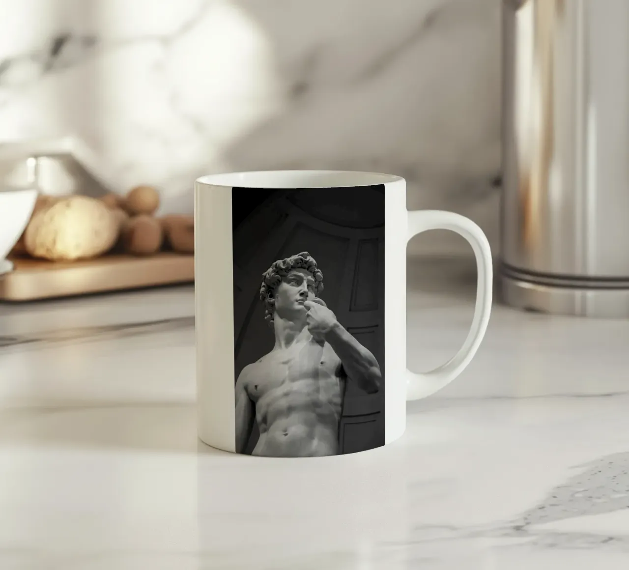 michelangelo tazza in ceramica da Trending Art Company