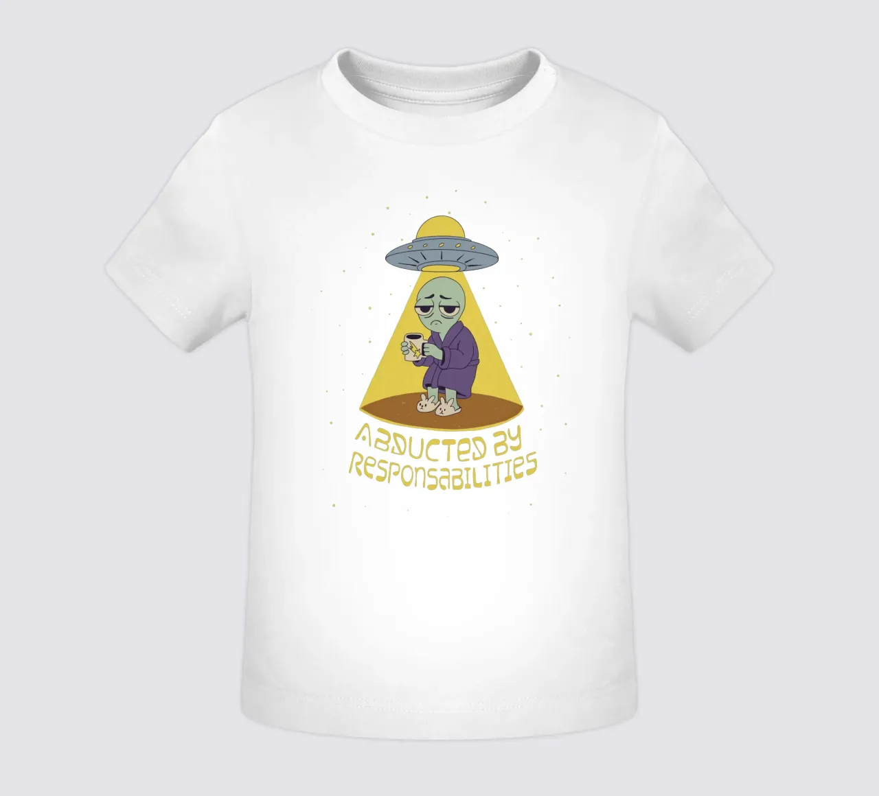 Abducted by responsabilities baby t-shirt by Loobs