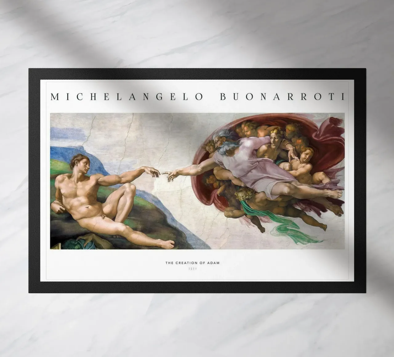 michelangelo - The Creation of adam zerbino da Trending Art Company