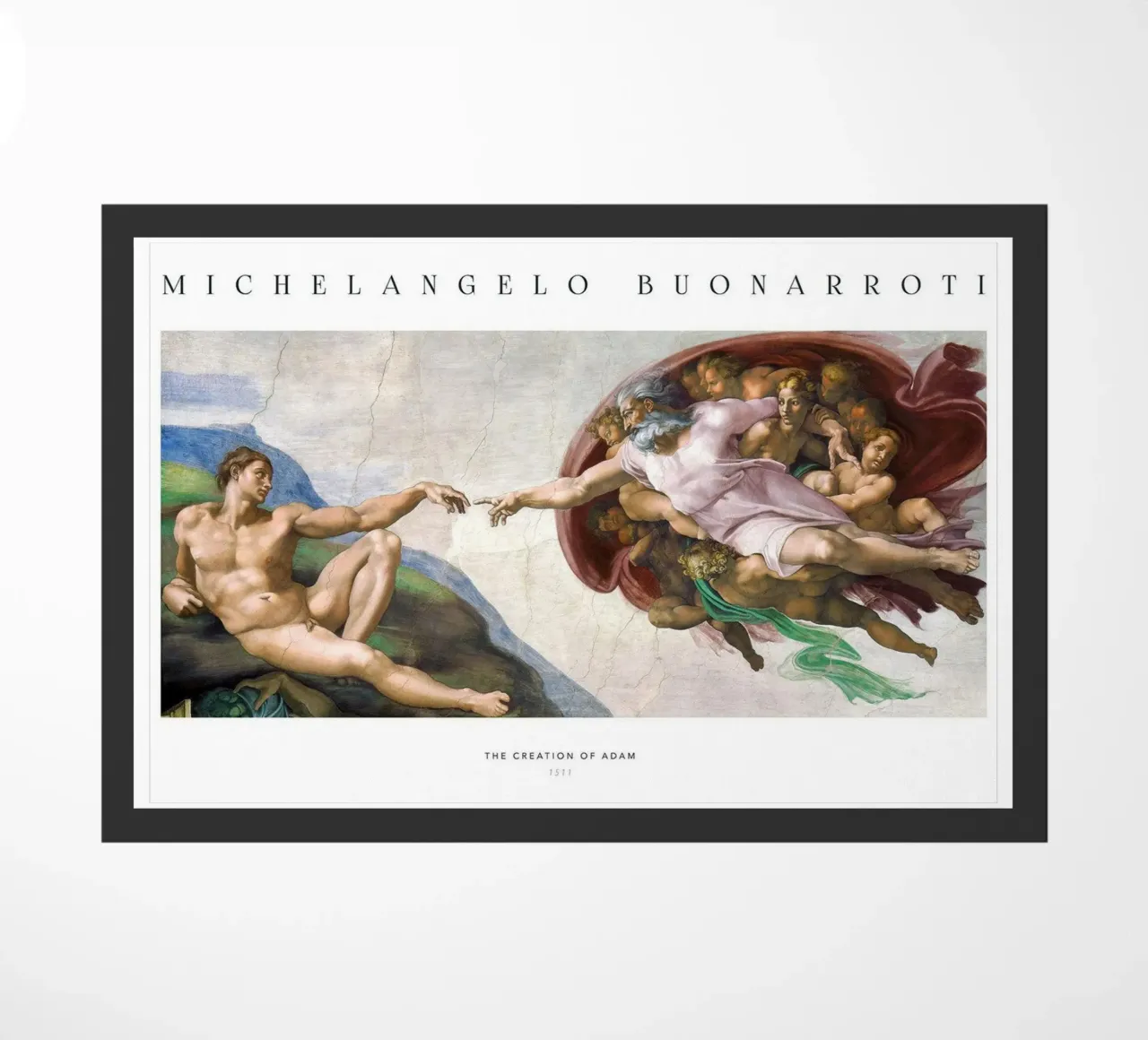 michelangelo - The Creation of adam zerbino da Trending Art Company