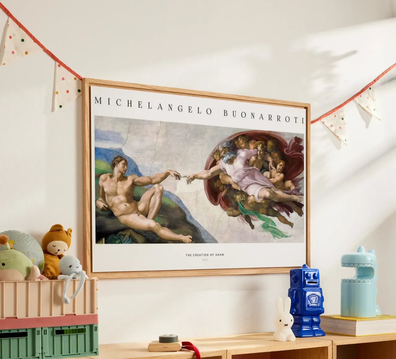 michelangelo - The Creation of adam plexiglass da Trending Art Company