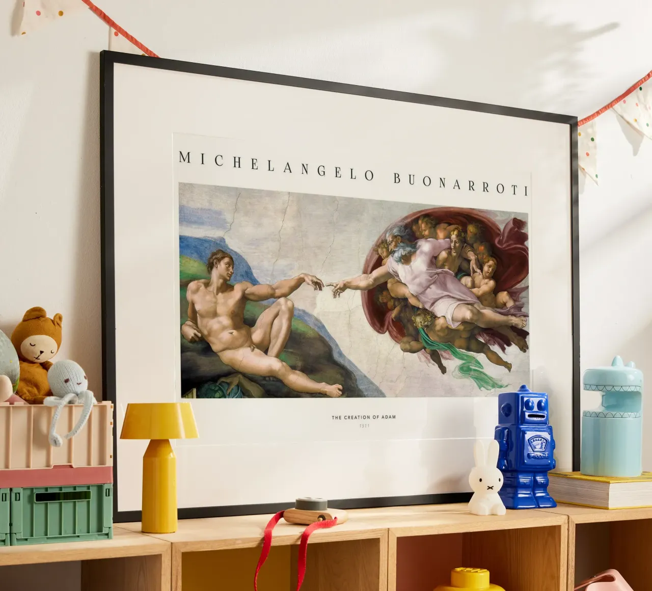 michelangelo - The Creation of adam carta hahnemühle da Trending Art Company