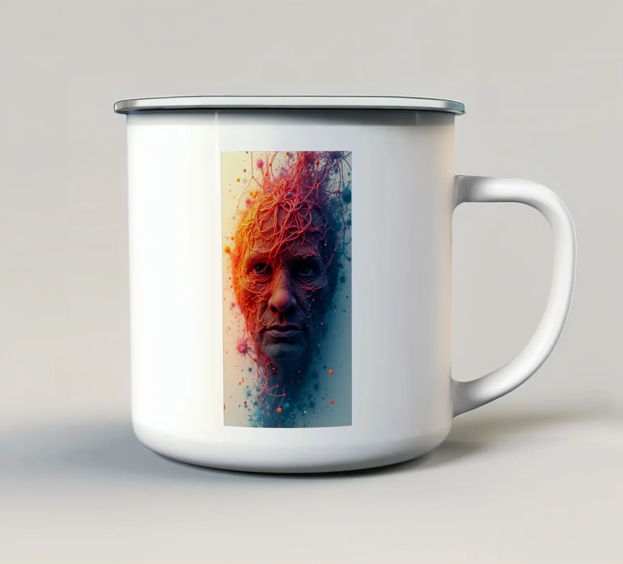 Powerful knowledge enamel mug by CASTILO