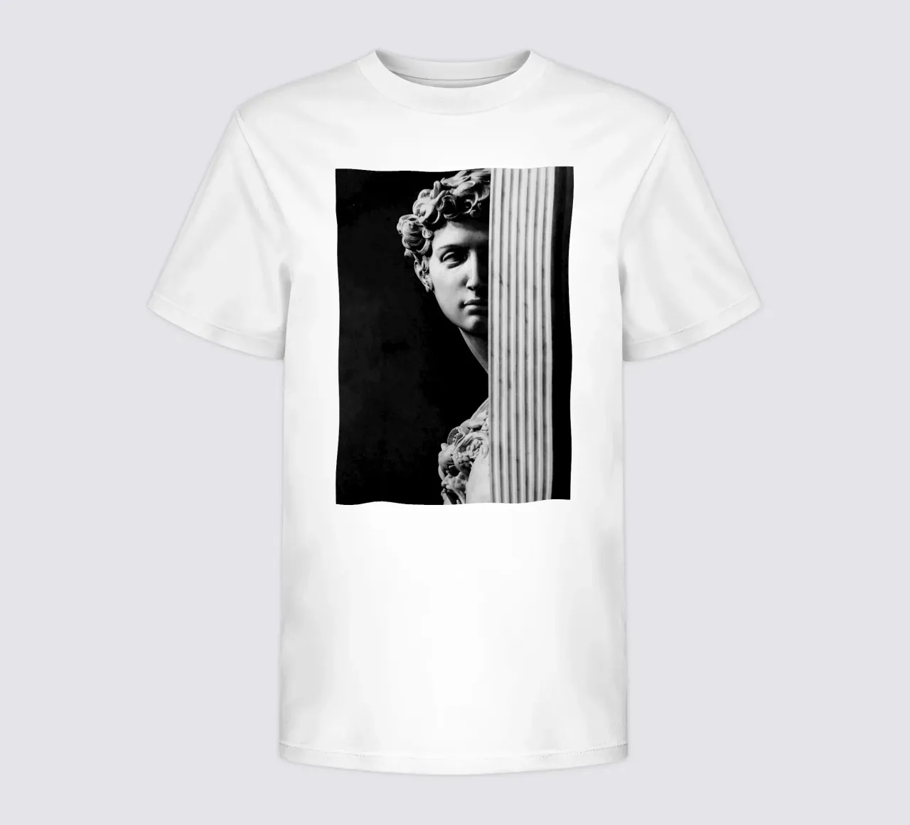 michelangelo - david kids t-shirt by Trending Art Company