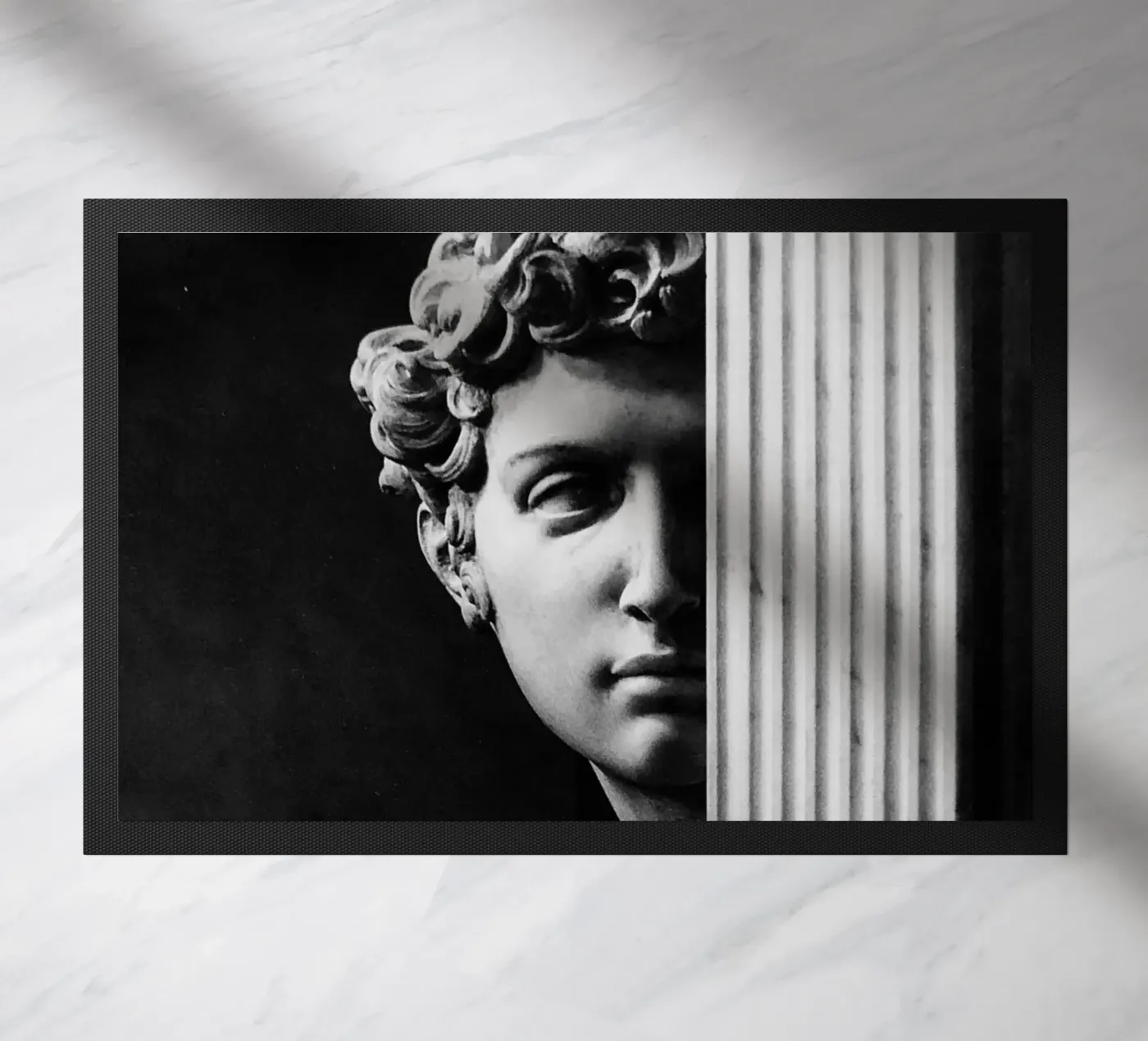 michelangelo - david doormat by Trending Art Company
