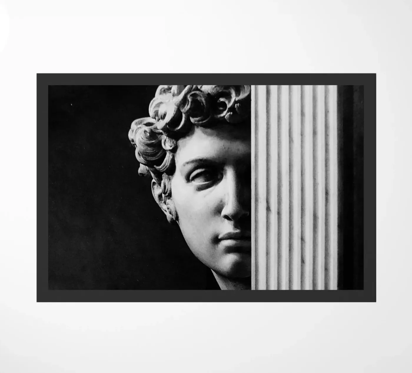 michelangelo - david doormat by Trending Art Company