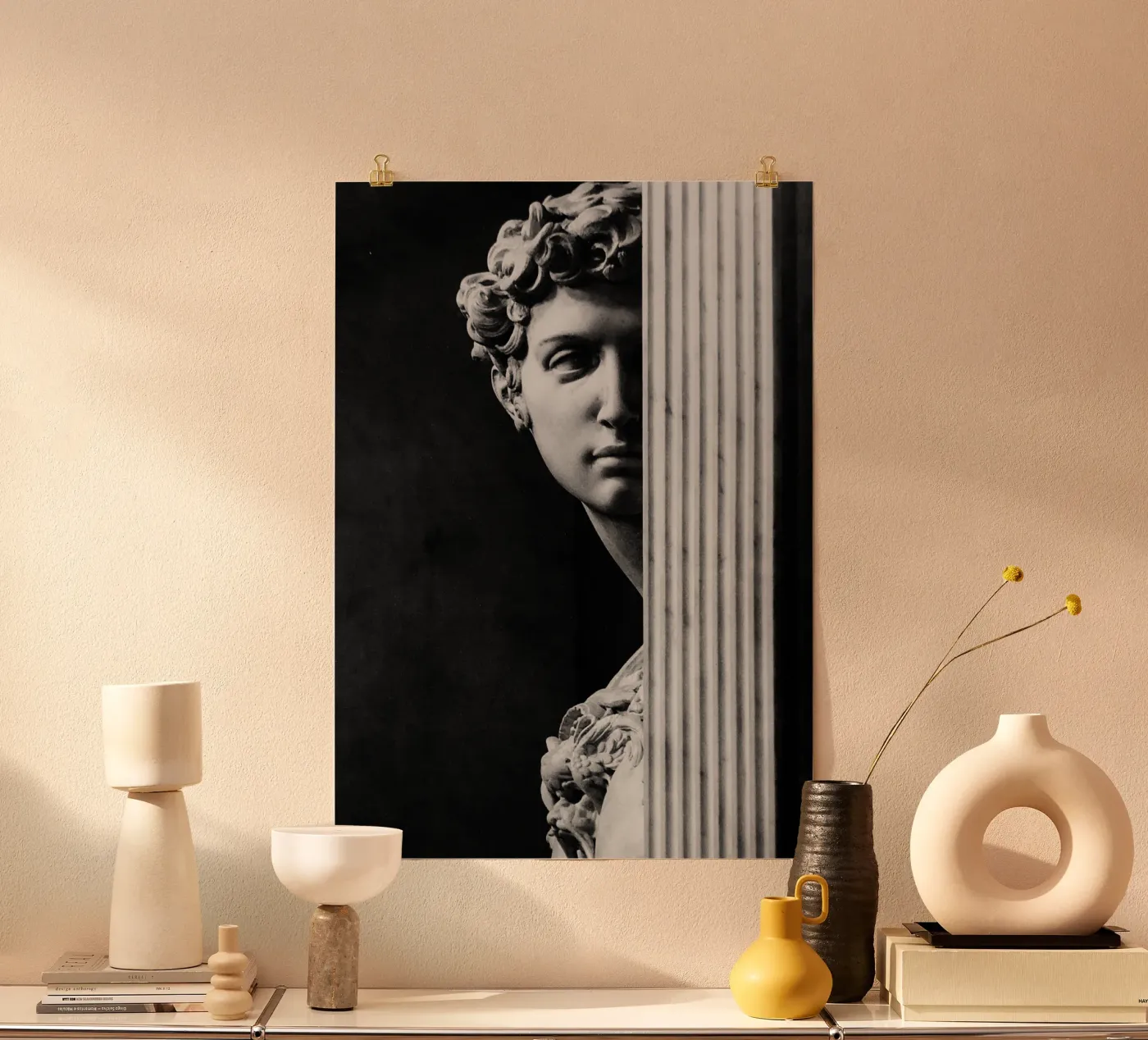 michelangelo - david poster by Trending Art Company