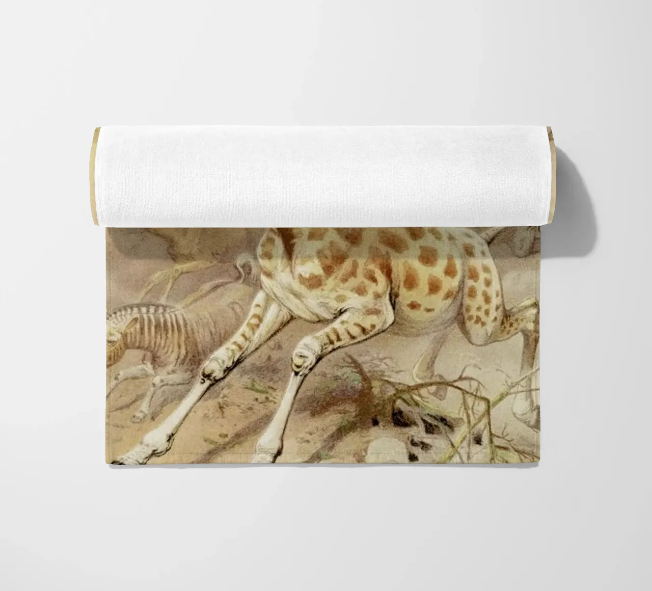 Racing Giraffes telo mare da Flora & Fauna