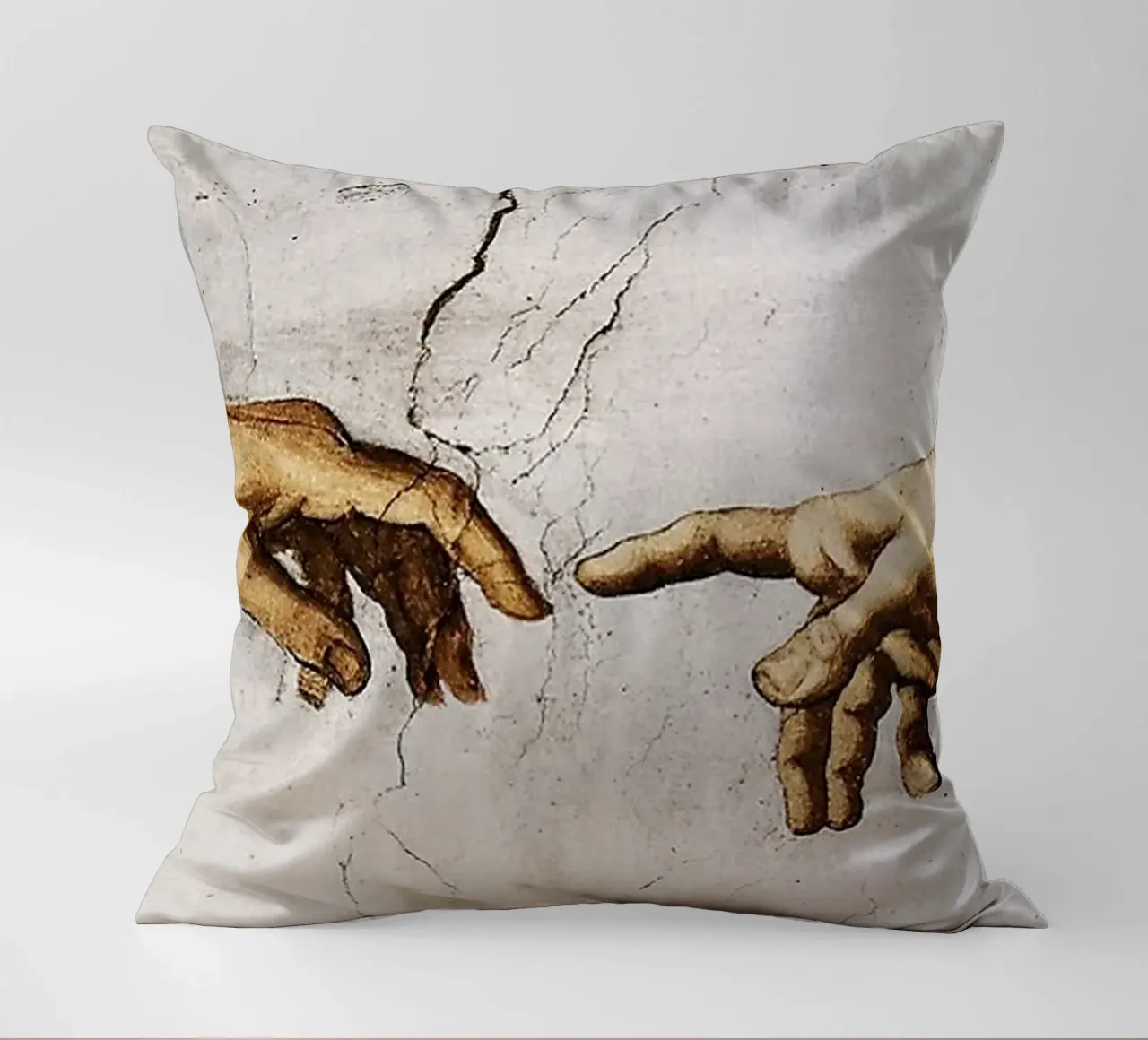 Michelangelo - Hands cuscino da Trending Art Company
