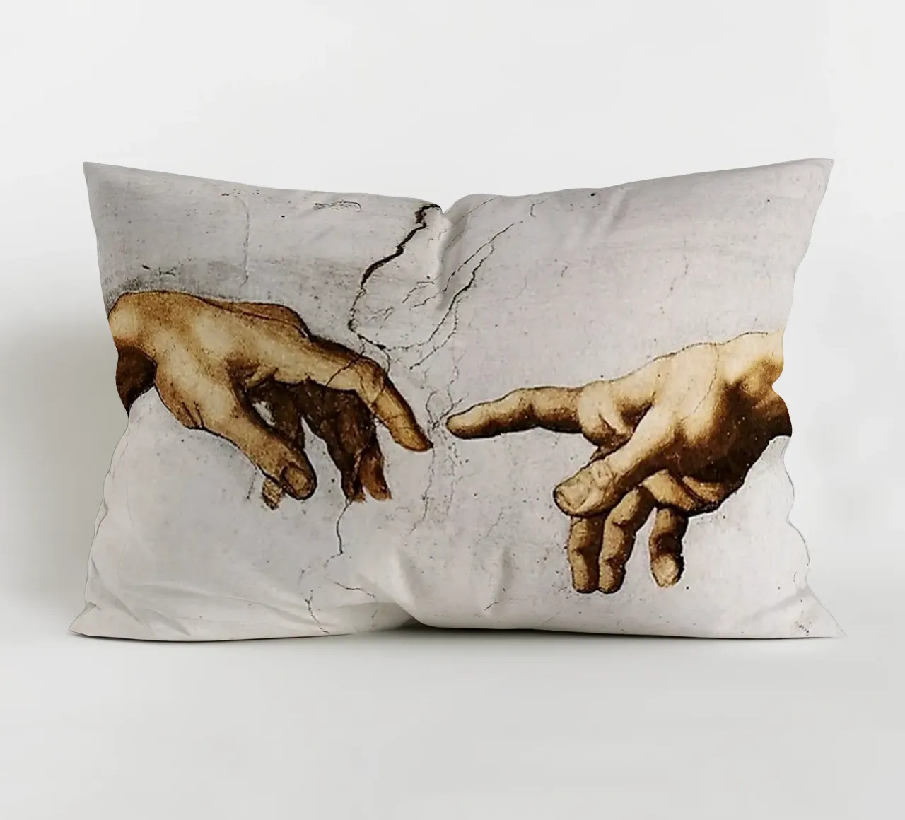 Michelangelo - Hands cuscino da Trending Art Company