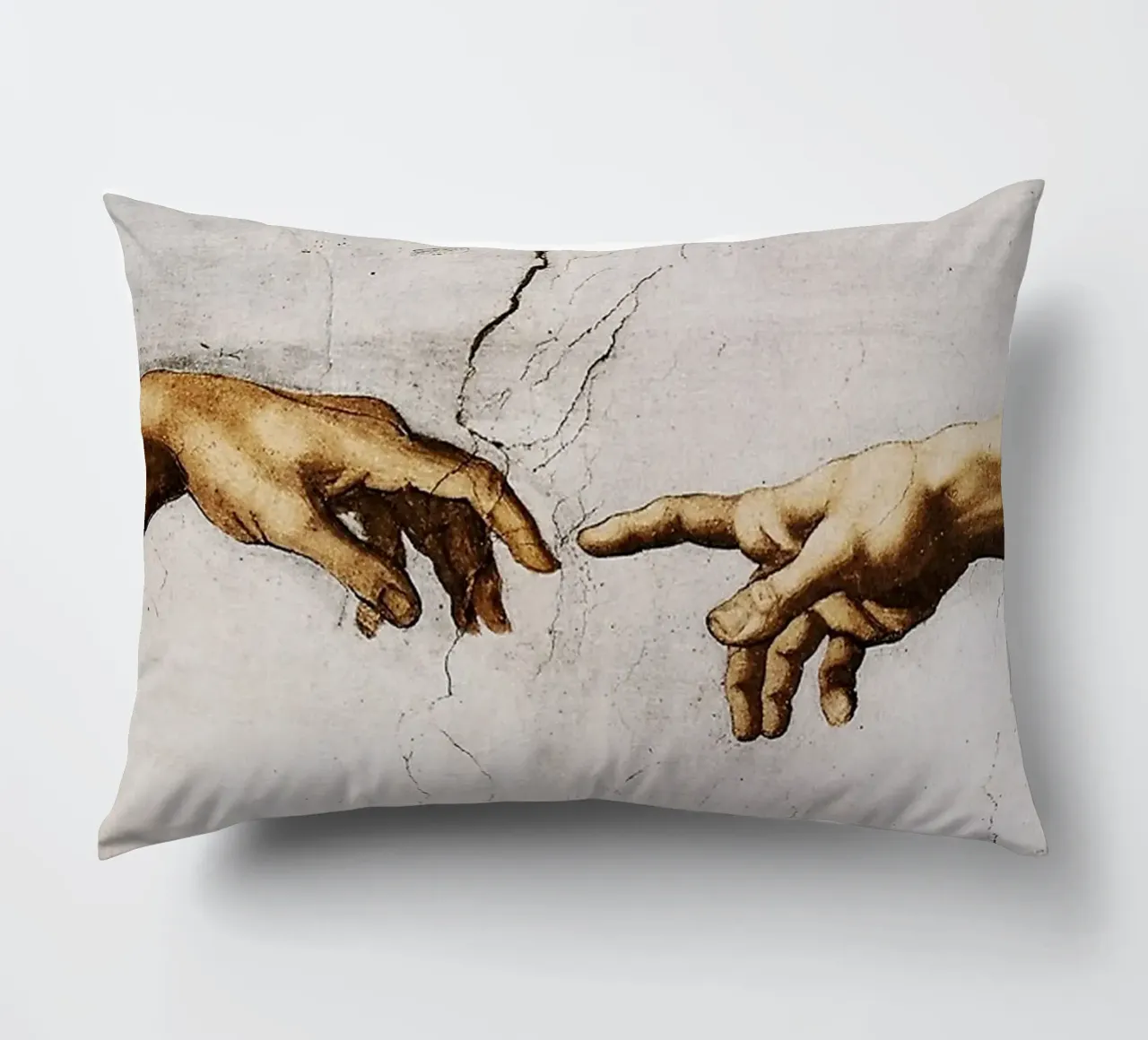 Michelangelo - Hands cuscino da Trending Art Company