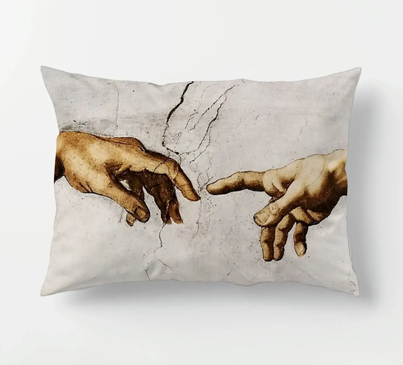 Michelangelo - Hands cuscino da Trending Art Company