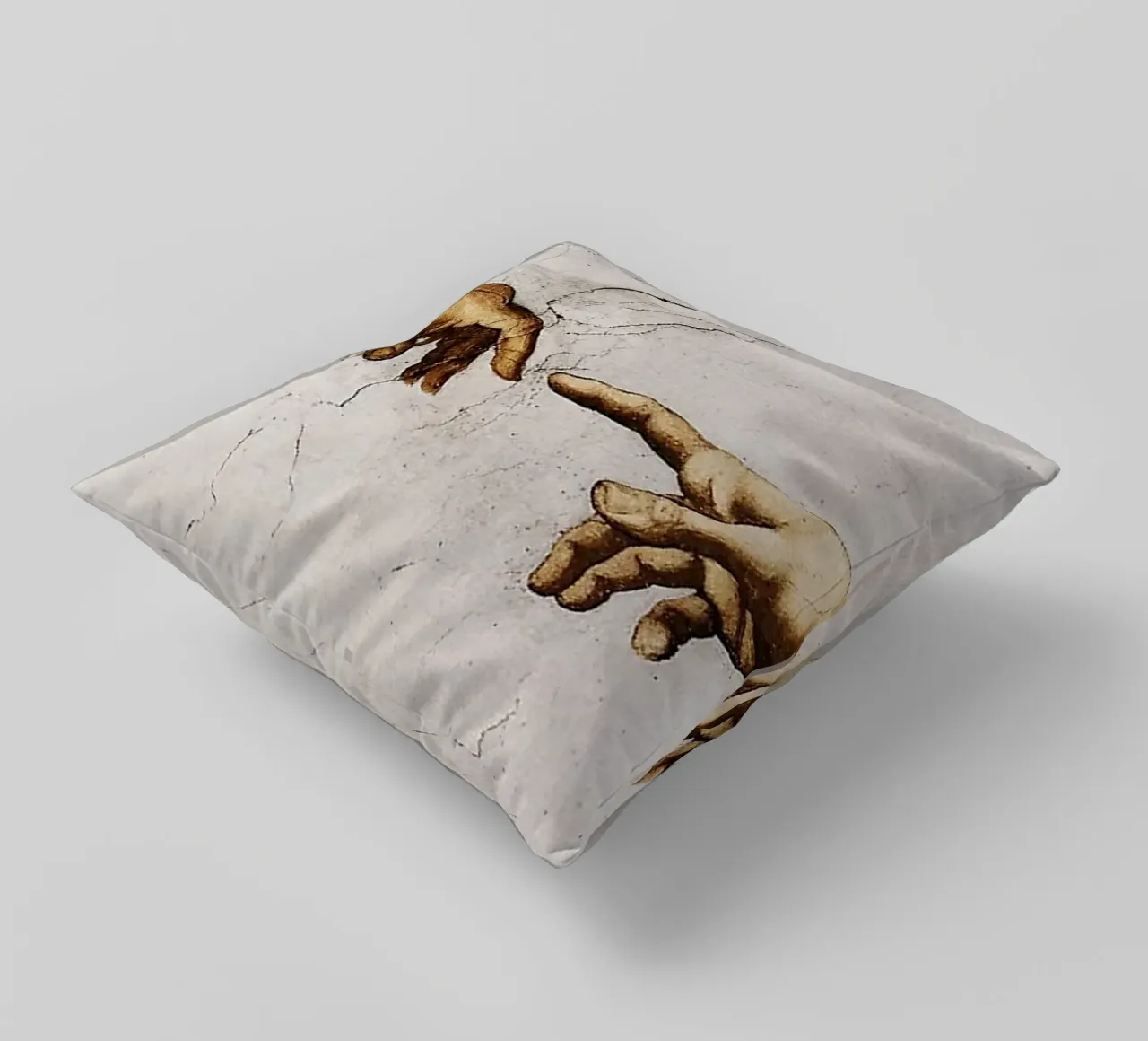 Michelangelo - Hands cuscino da Trending Art Company