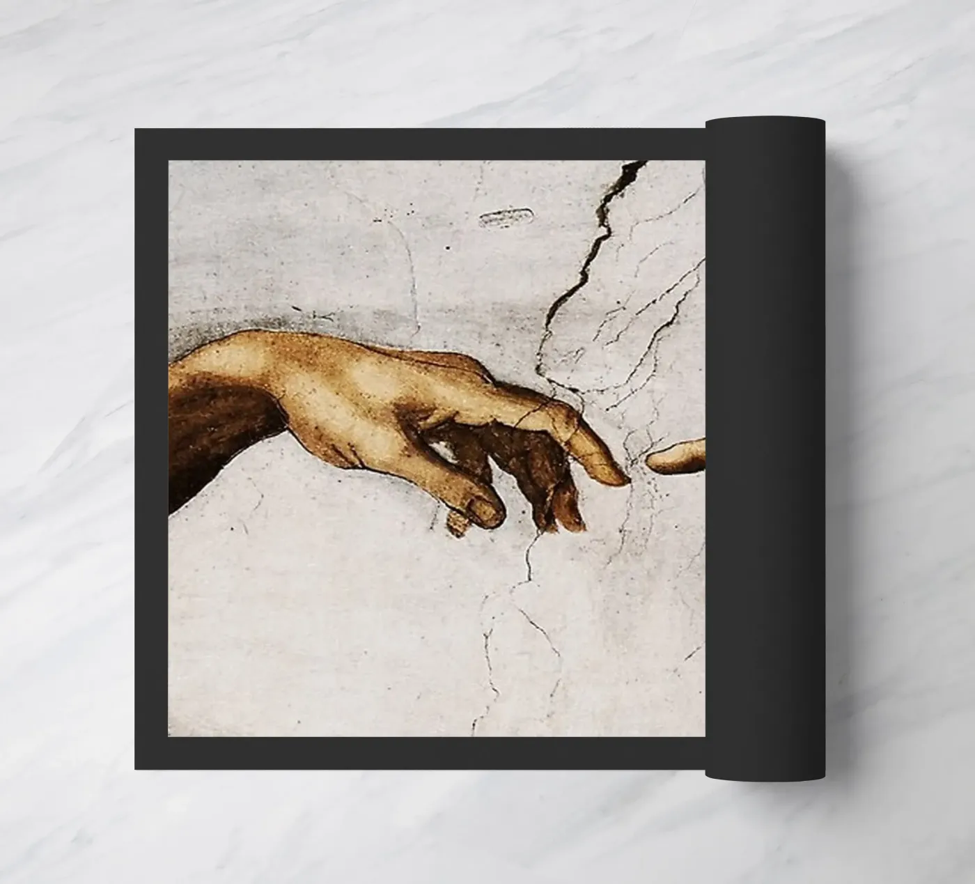 Michelangelo - Hands deurmat van Trending Art Company