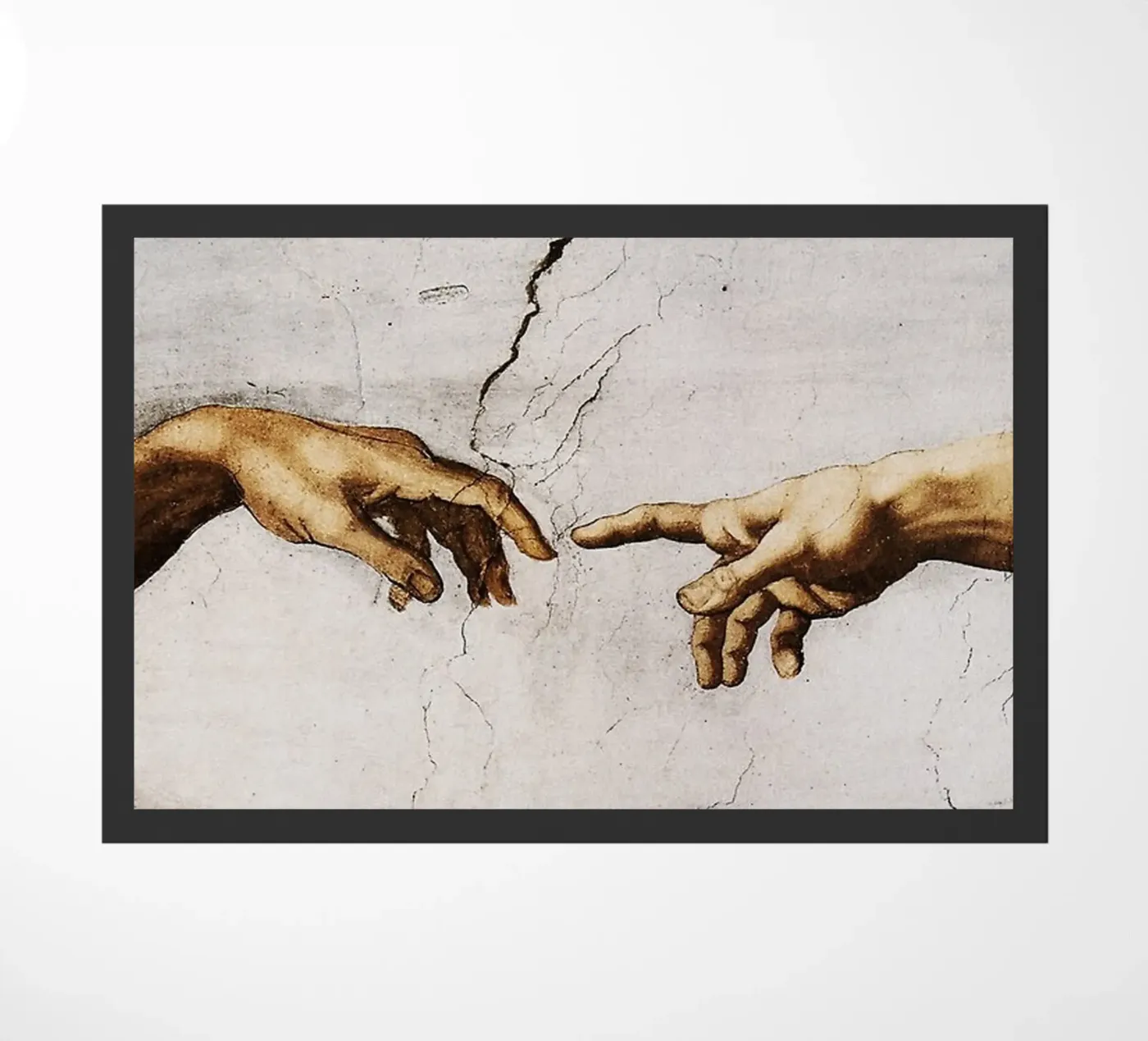 Michelangelo - Hands deurmat van Trending Art Company