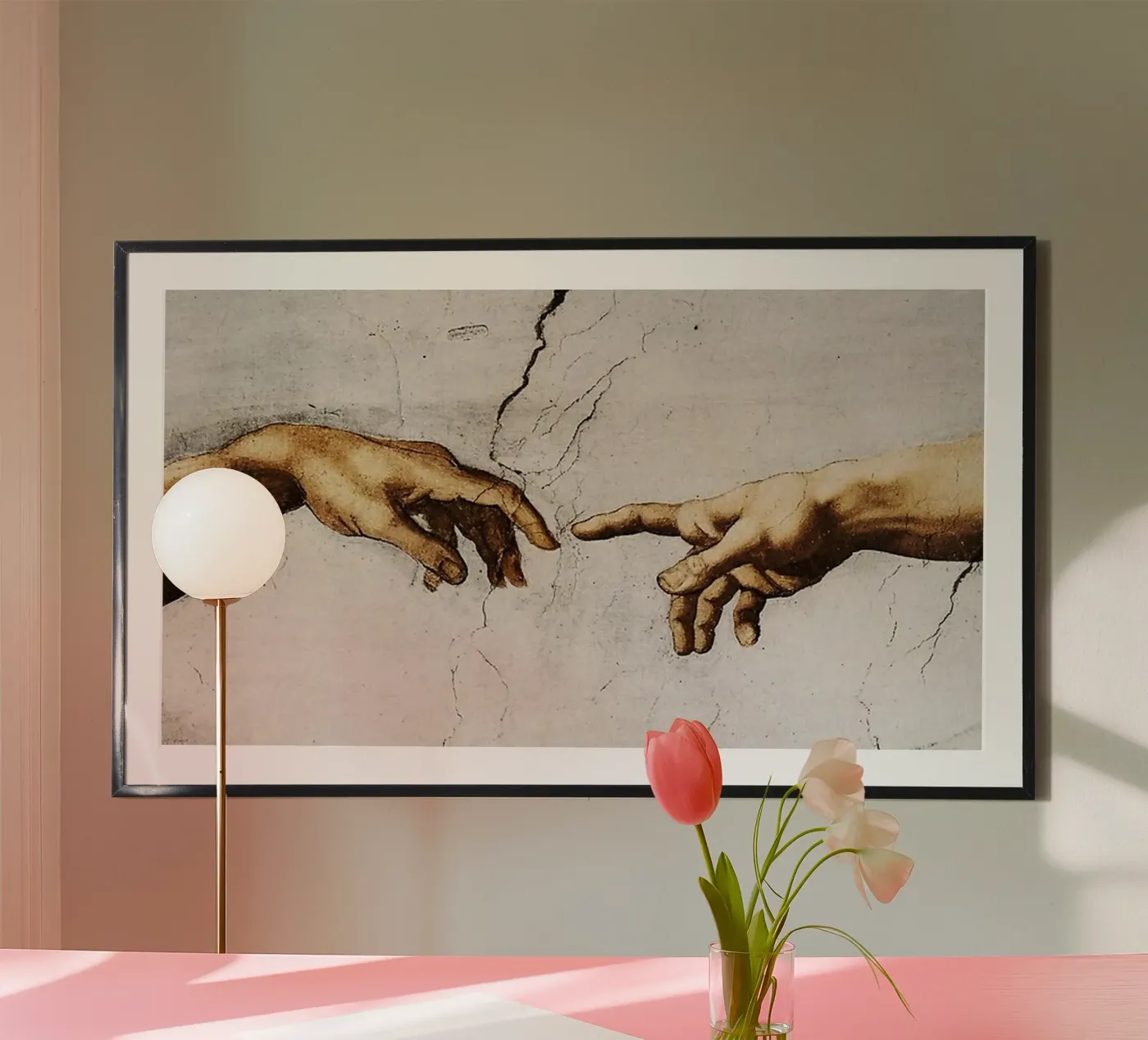 Michelangelo - Hands poster da Trending Art Company