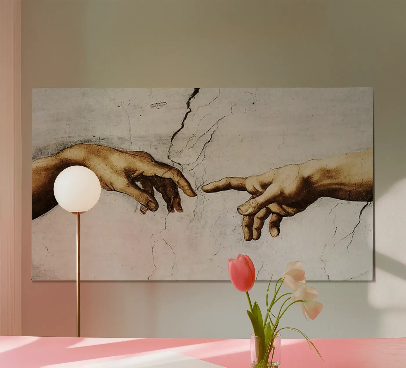 Michelangelo - Hands poster da Trending Art Company